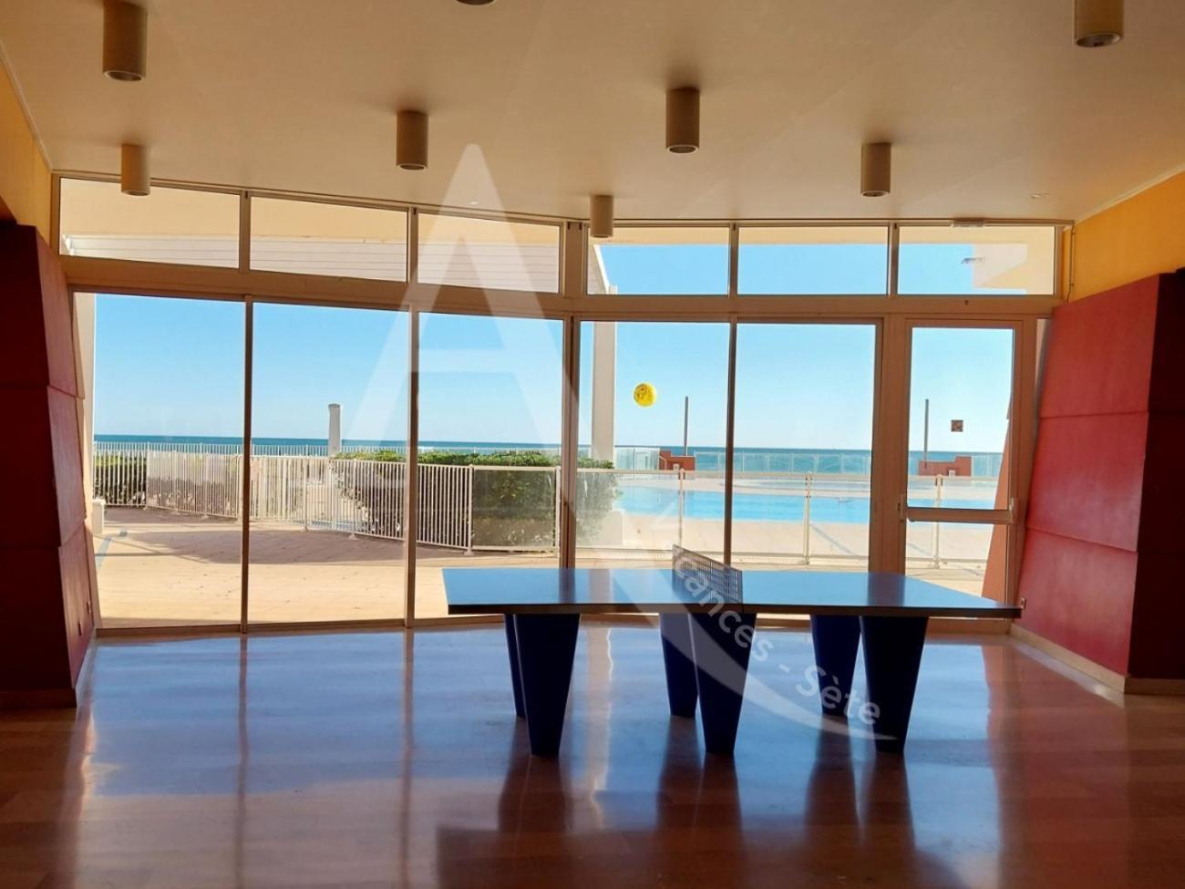 Studio 4 Pers, Pkg, 1Ere Ligne Mer, Piscine, Tennis Sète Extérieur photo