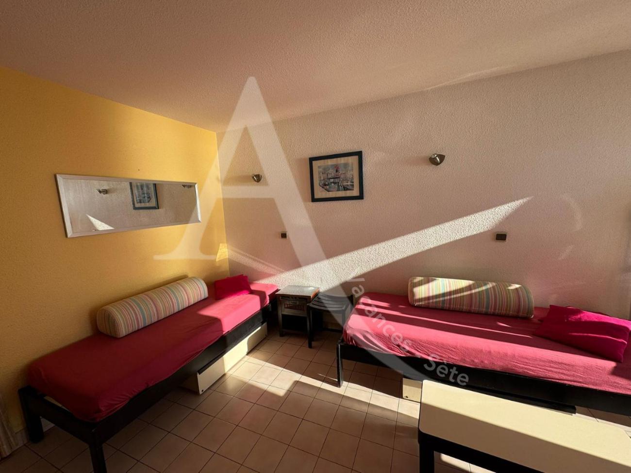 Studio 4 Pers, Pkg, 1Ere Ligne Mer, Piscine, Tennis Sète Extérieur photo